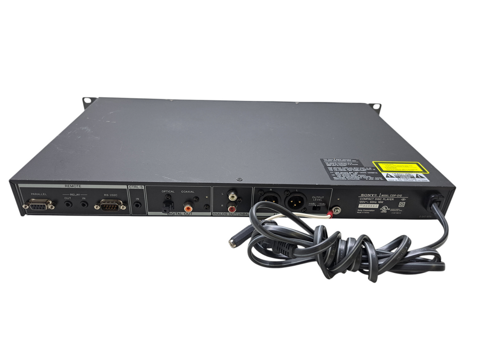 Sony CDP-D12 Professional Compact Disc CD Player