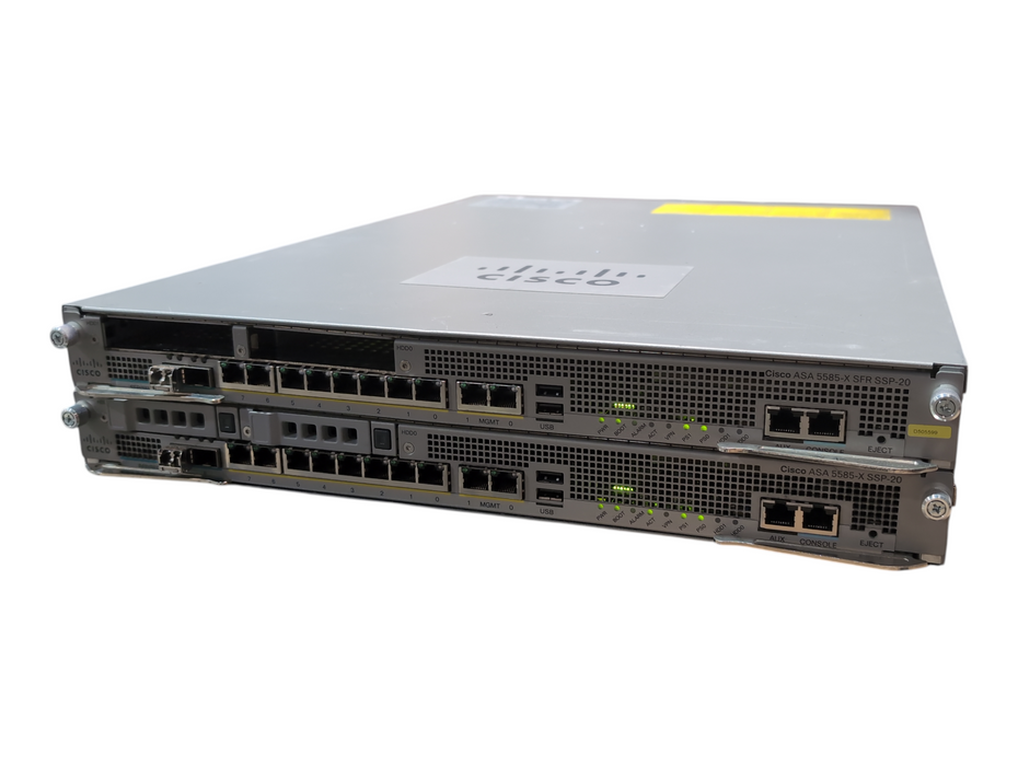 Cisco ASA5585-X 8-Port GbE Firewall Security Appliance w/ 2x ASA5585-SSP-20