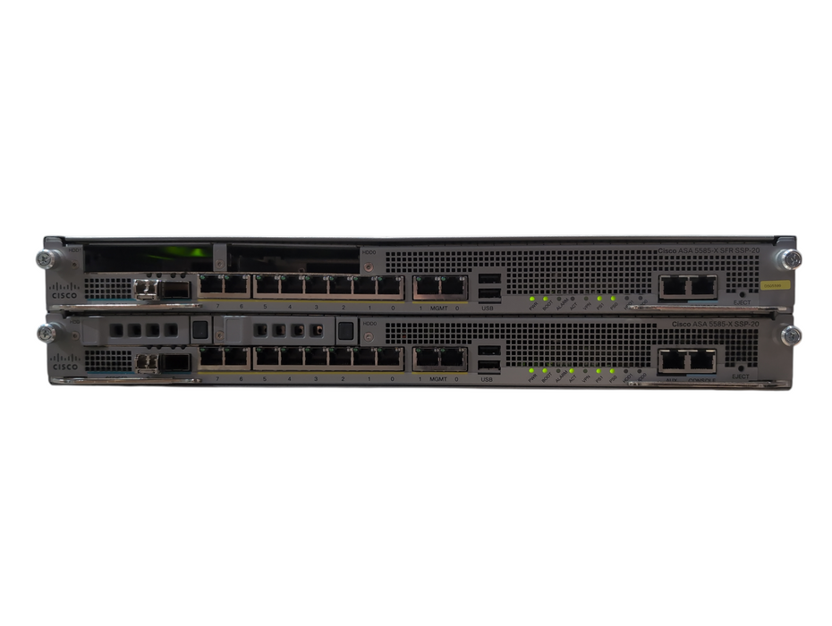 Cisco ASA5585-X 8-Port GbE Firewall Security Appliance w/ 2x ASA5585-SSP-20