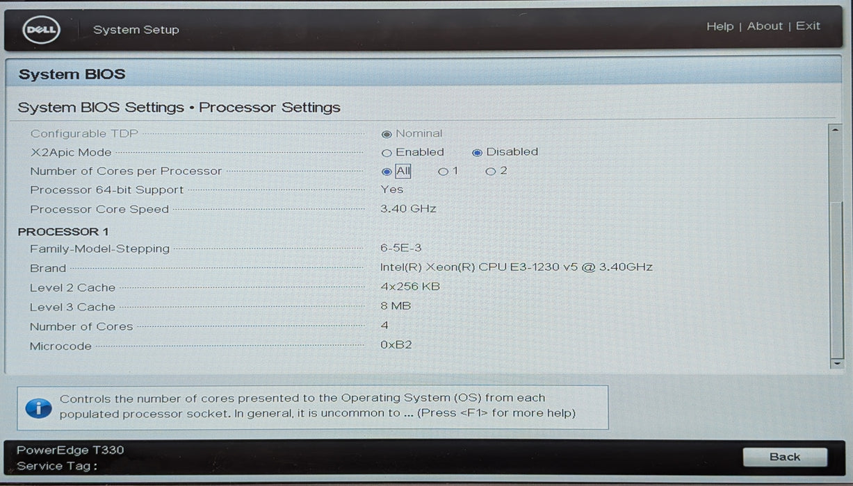 Dell PowerEdge T330 8x 3.5", Xeon E3-1230 v5 3.40GHz, 16GB DDR4, 1x 495W