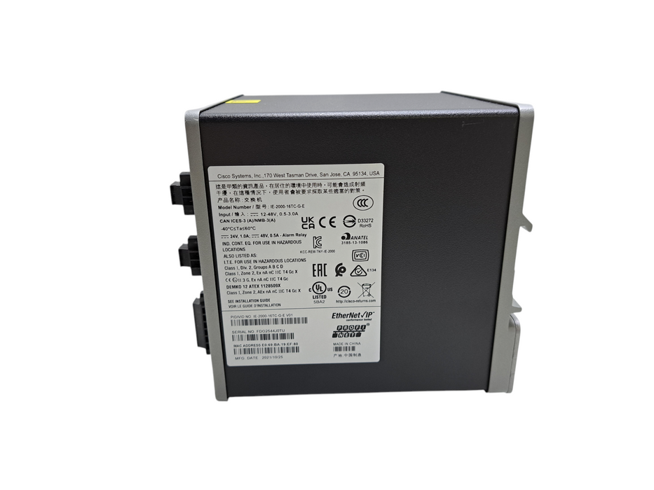 Cisco IE-2000-16TC-G-E Industrial Network Switch Managed Fast Ethernet