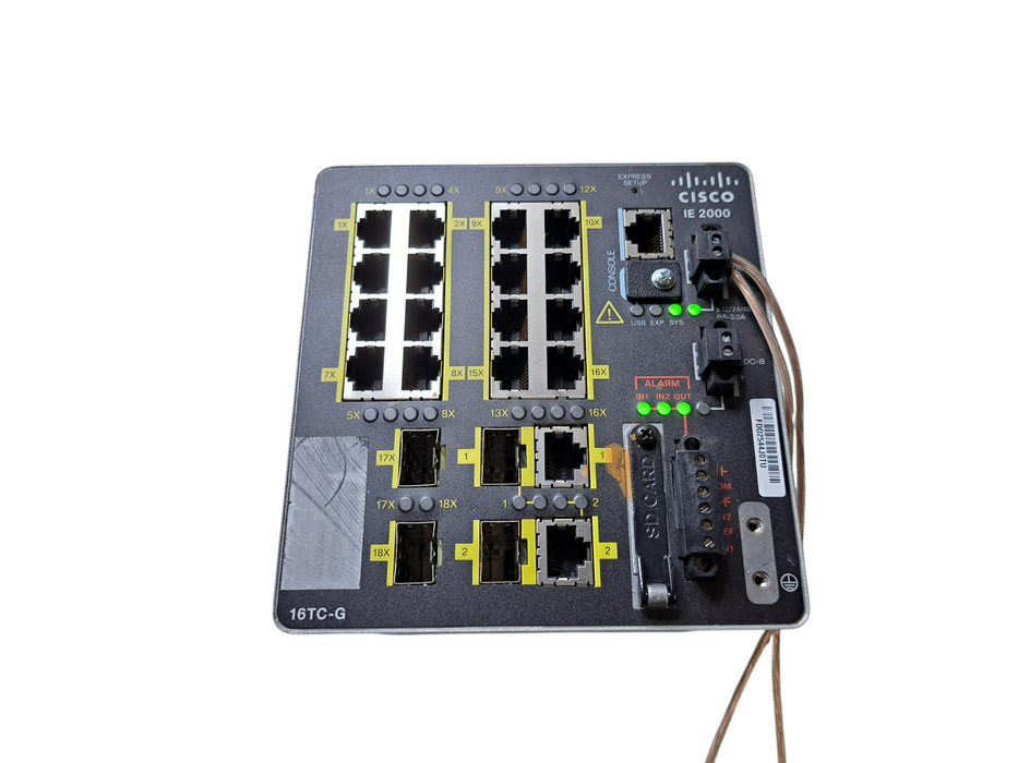Cisco IE-2000-16TC-G-E Industrial Network Switch Managed Fast Ethernet