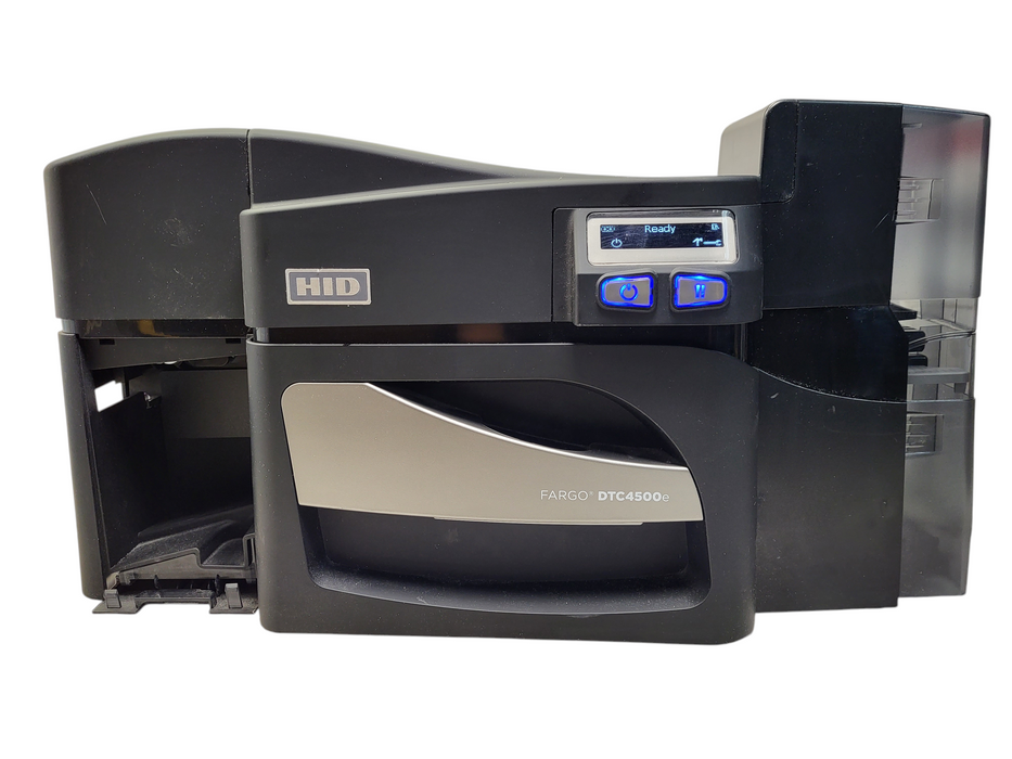 HID DTC4500E FD Card Printer 055100 No AC/Ribbon