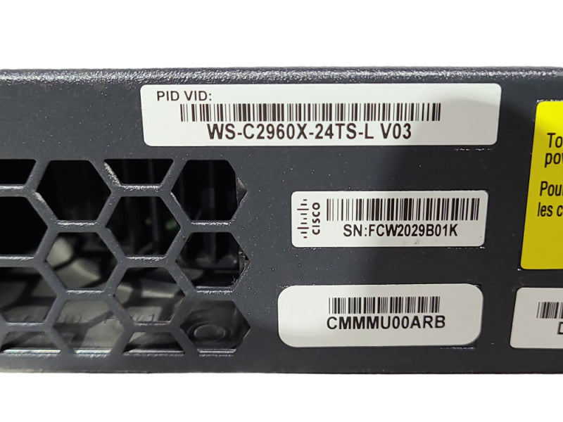 Cisco WS-C2960X-24TS-L 24-Port Gigabit, 4xSFP Switch