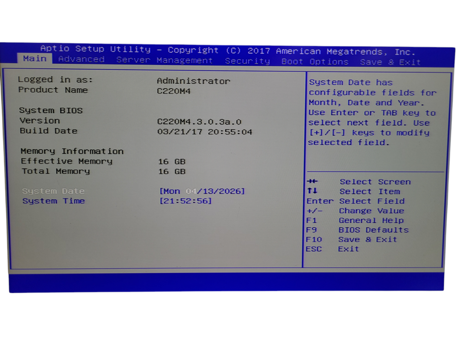 Cisco UCS C220 M4 - Xeon E5-2620 v3 16GB DDR4 NO HDD 770W PSU