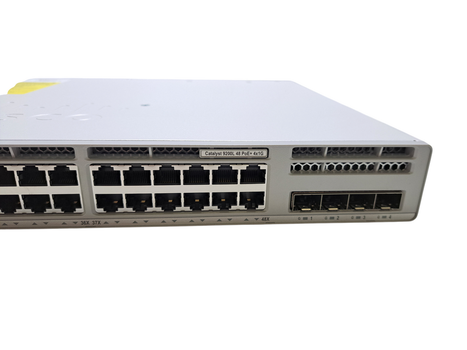 Cisco C9200L-48P-4G-E V04 | 48-Port Gigabit PoE+, 4x 1G SFP Managed Switch 1x PS