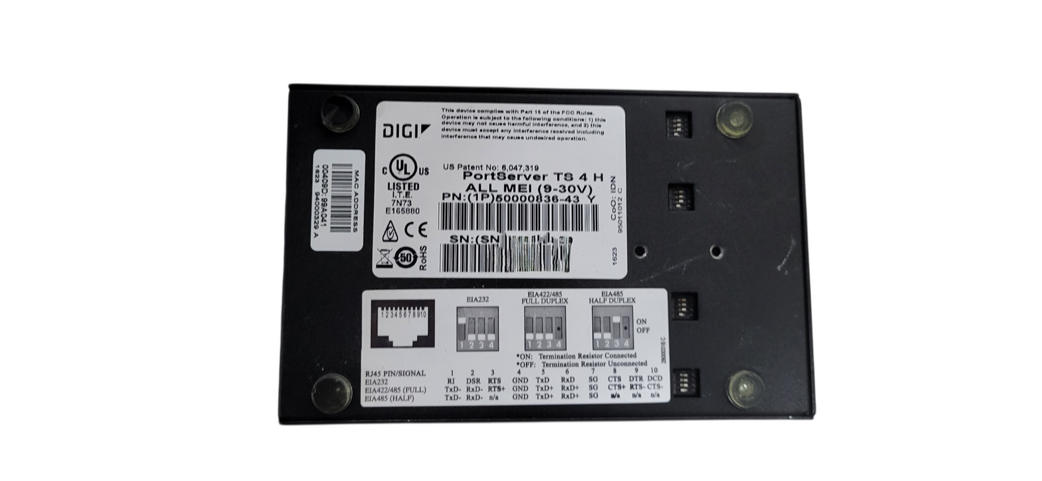 Digi PortServer TS4 Serial Console Server 4-Port RS232 – 1P50000836-43