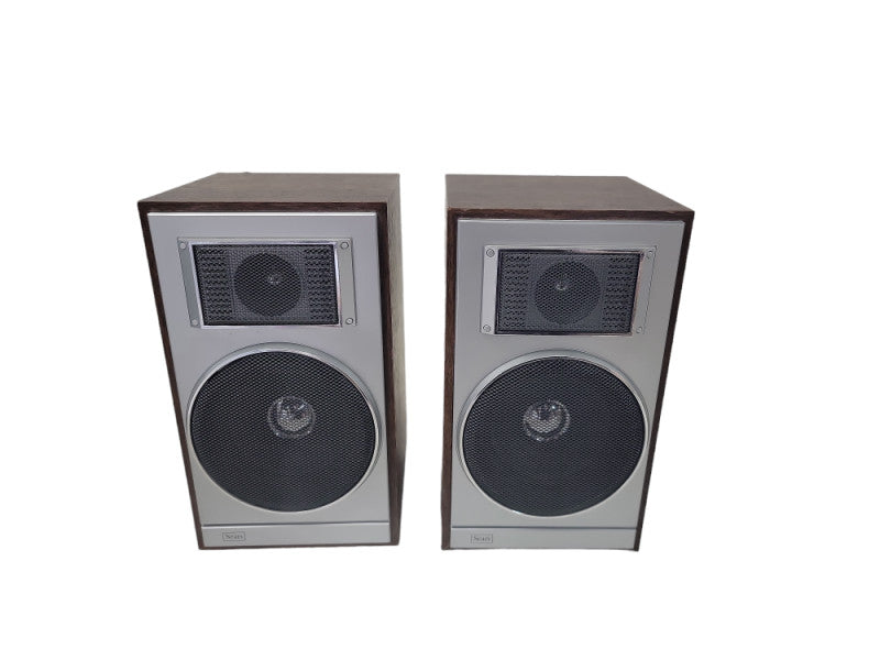Pair of Vintage Sears Wooden Speakers SP 2023 Series: 735A