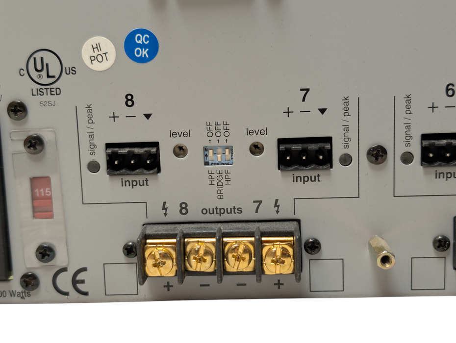 BIAMP MCA 8150 8 Channel Power Audio Amplifier Please READ