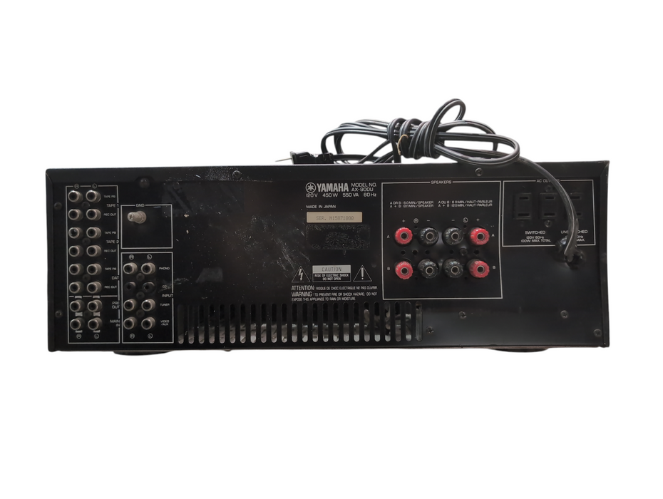 YAMAHA AX-900U STEREO AMPLIFIER, Made in JAPAN, READ
