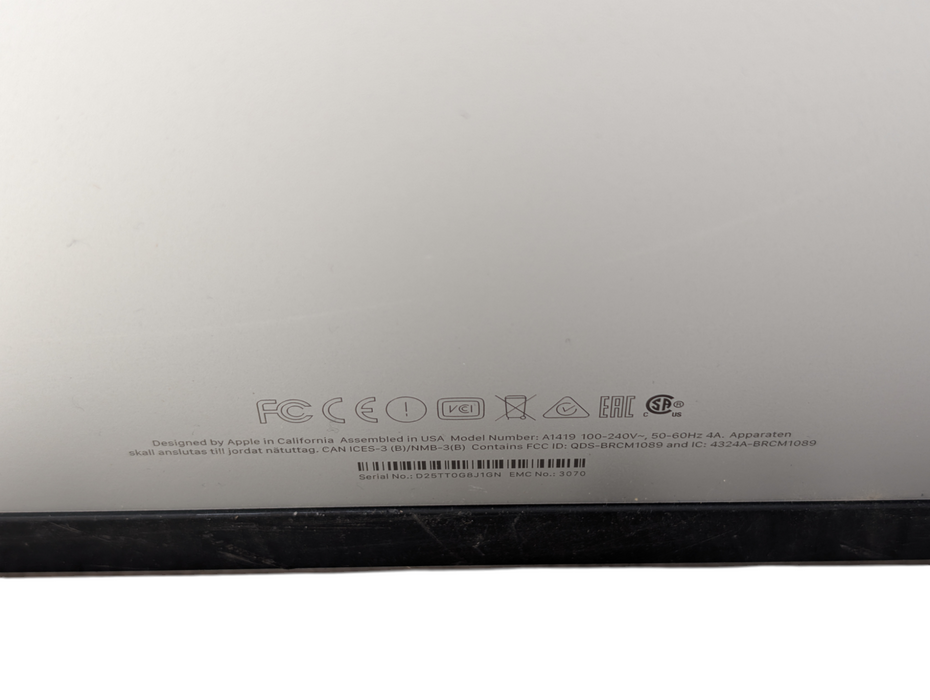 Apple iMac Retina 5K 27-inch 2017 Intel Core i5-7500 8GB RAM 250GB SSD Storage