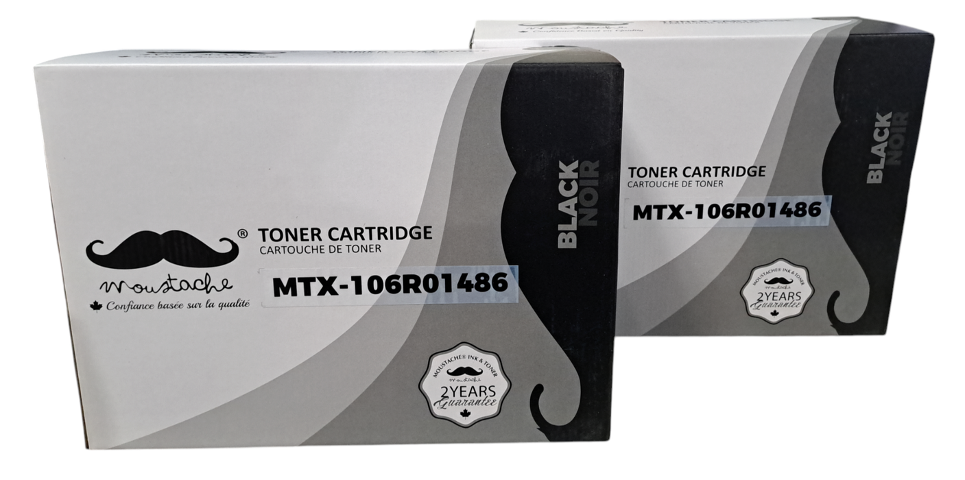 Xerox 106R01486 Compatible Black Toner Cartridge - Moustache