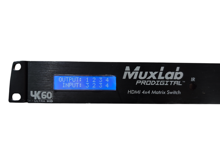 Muxlab HDMI 4x4 4K/60 Matrix Switch, READ
