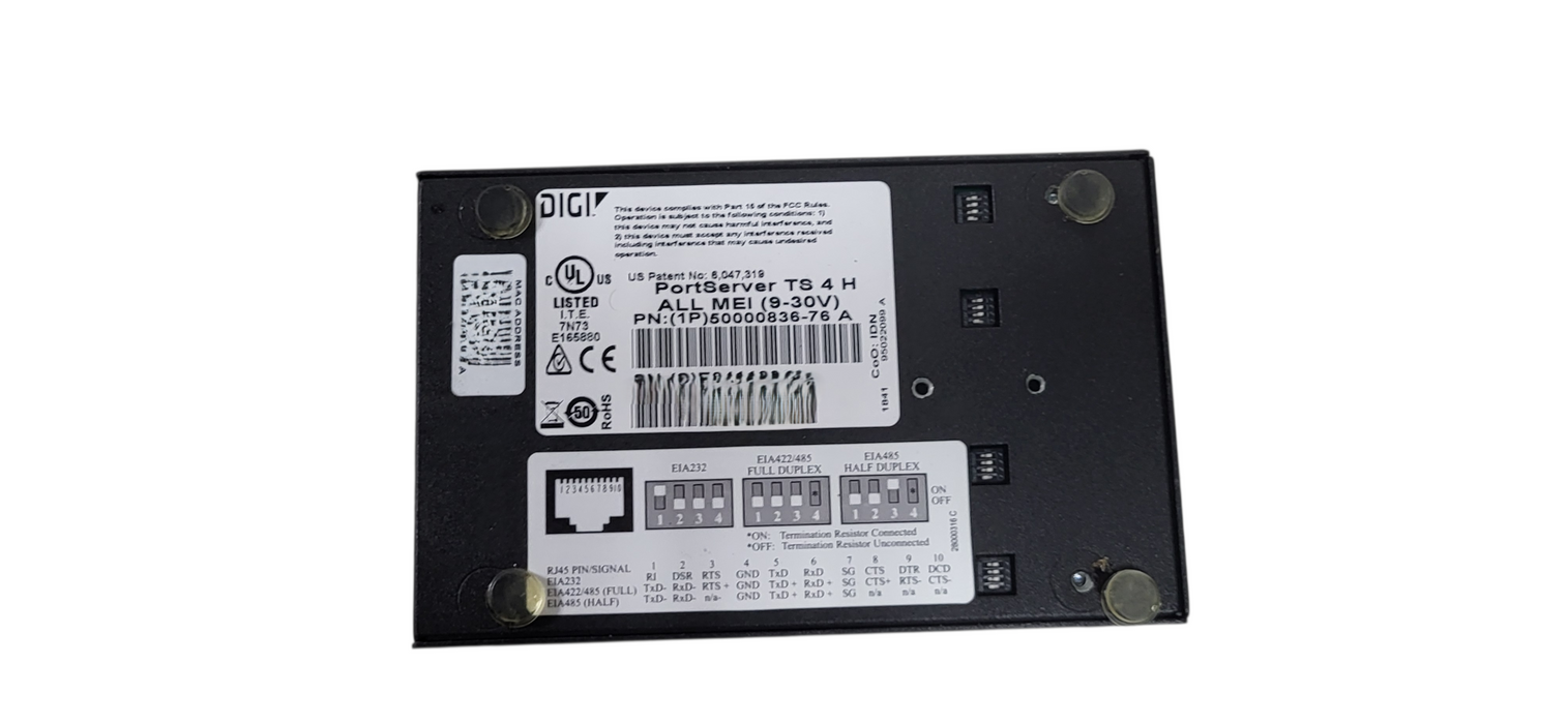 Digi PortServer TS4 Serial Console Server 4-Port RS232 – 1P50000836-76