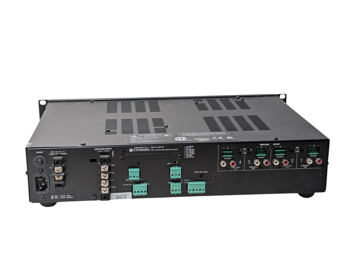 CROWN 1150MA 4 Input Power Audio Amplifier — retail.era