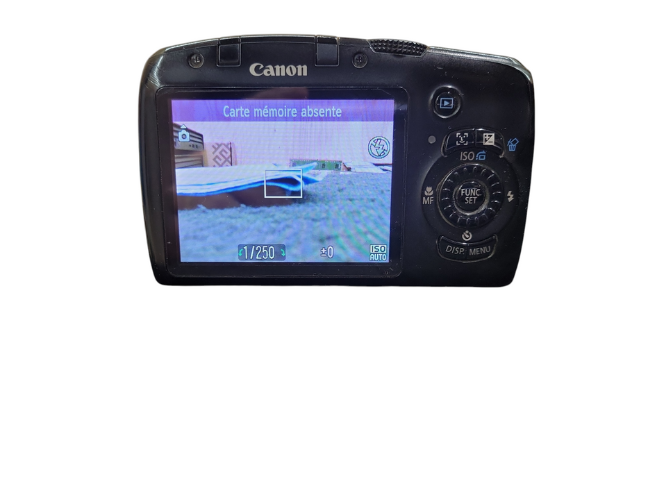Canon PowerShot SX120 IS 10x Optical Zoom 10MP Black Digital Camera