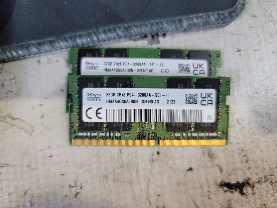 32GBx 2 DDR4 Skhynix 2Rx8 PC4 3200AA