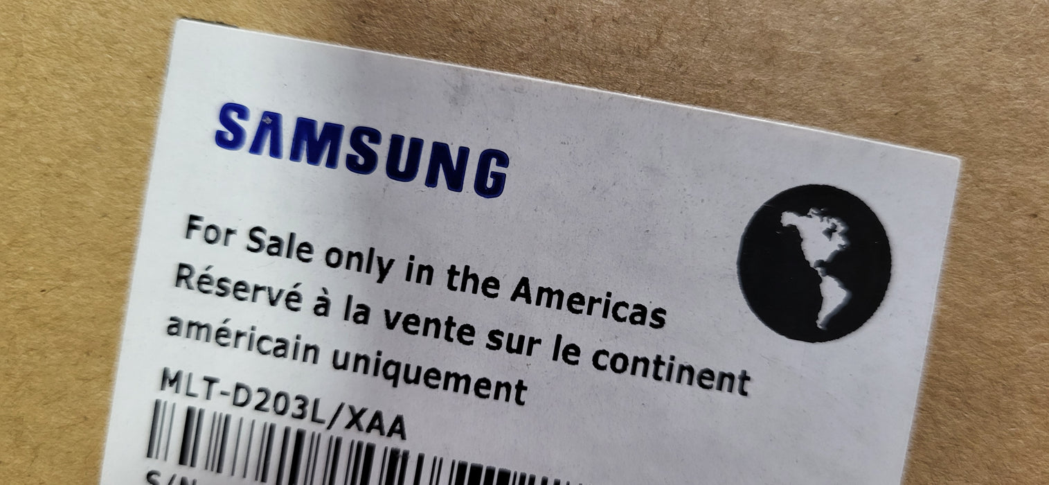 Brand New Genuine Samsung 203L Black Toner Cartridge MLT-D203L