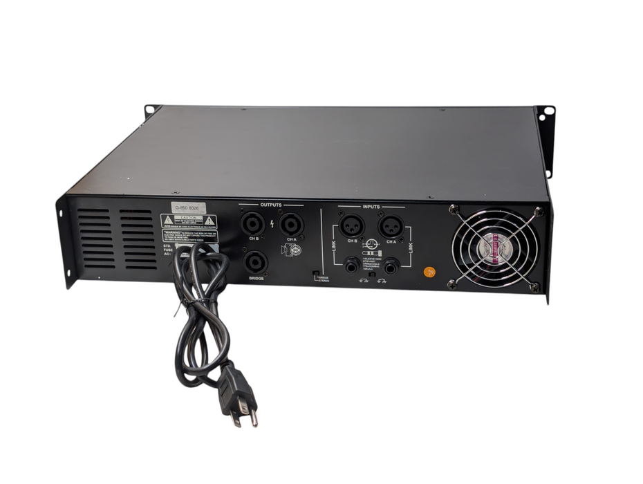 Galaxy Audio G-850 2-channel stereo power amplifier