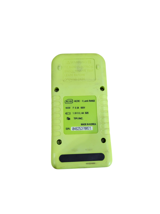 TPI 126 Compact Autoranging Digital Multimeter, 600ACV - No Leads