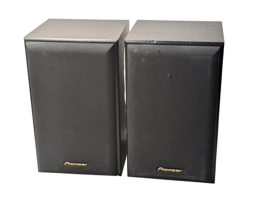 Pair of Pioneer S-H151B-K Small 2 Way Bookshelf Speaker