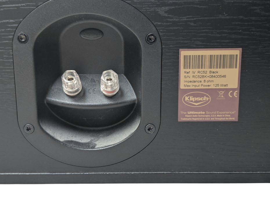 Klipsch RC52 Center Channel Speaker