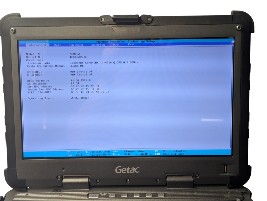 Getac X500 Fully Rugged Mobile Server