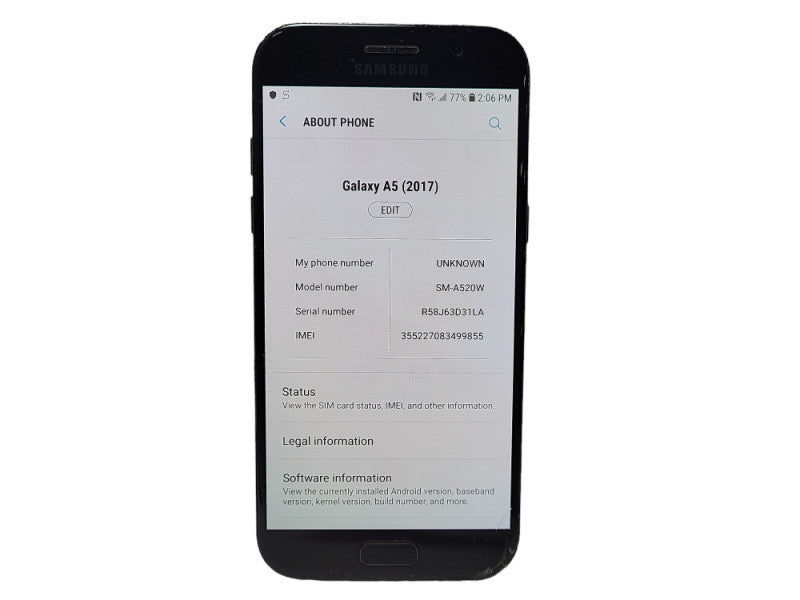 Samsung Galaxy A5 2017 32GB SM-A520W READ        Q$