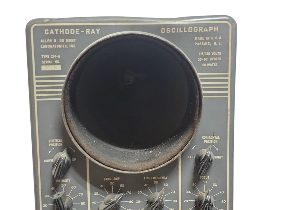 DuMont Labs, Allen B Cathode-Ray Oscillograph 274A