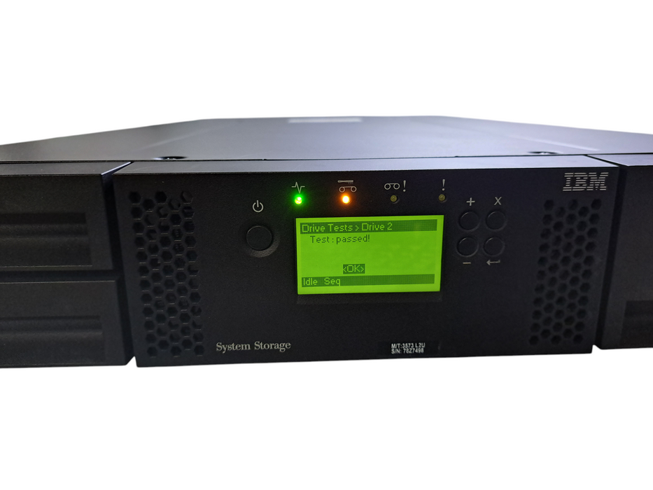 IBM 3573-L2U TS3100 Autoloader Tape Drive Library w/ LTO-4-H & LTO-6-H