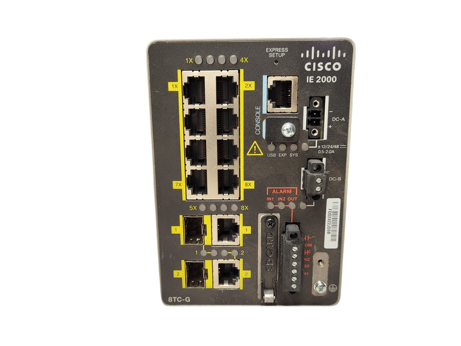 Cisco IE-2000-8TC-G-B Ethernet Industrial Switch 8 Port 10GbE 2x SFP/ RJ45