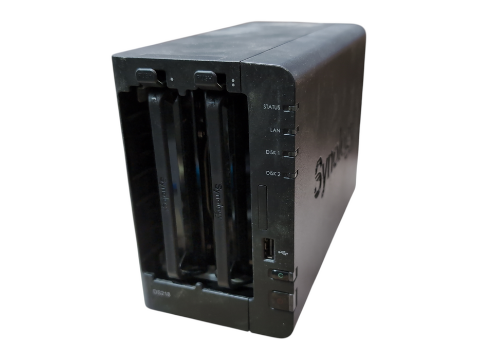 Synology DS218 2 Bay NAS Diskstation w/ 2x 2TB HDDs, No Power Supply