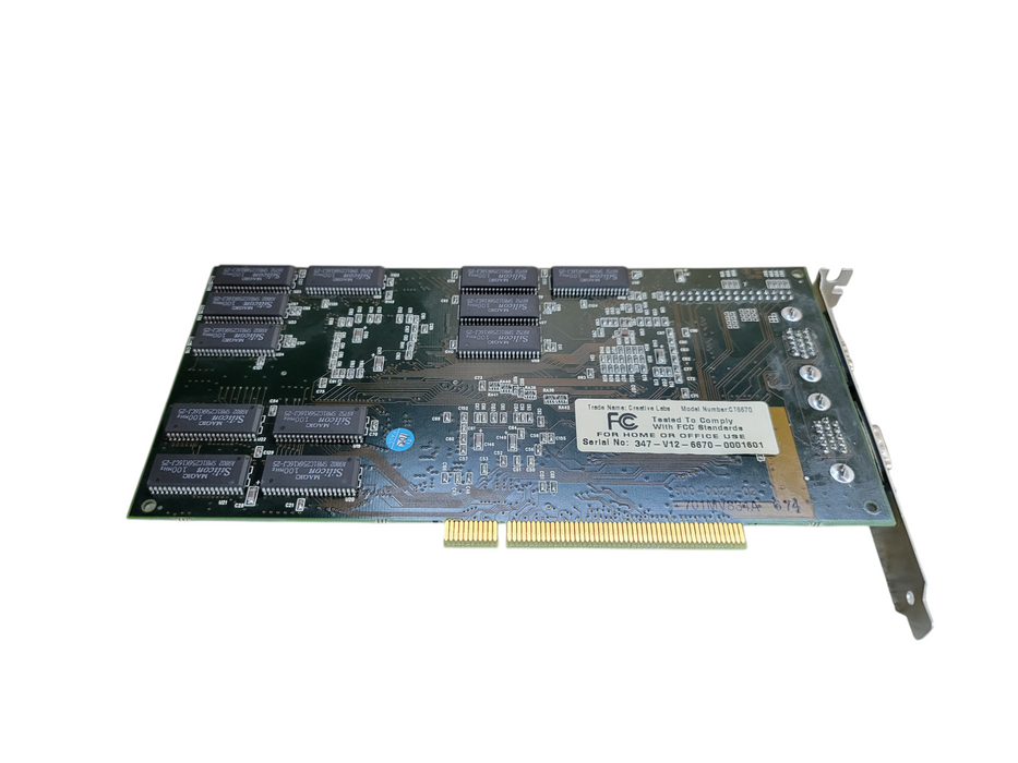 3Dfx Voodoo 2 Creative Labs 3D Blaster CT6670 12MB Display Adapter