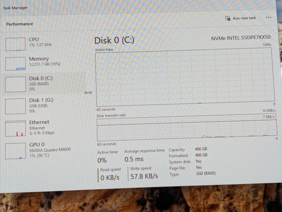 DELL Precision 5820 Intel Core i9-10940X 32GB RAM 500GB NVMe NVIDIA Quadro M4000