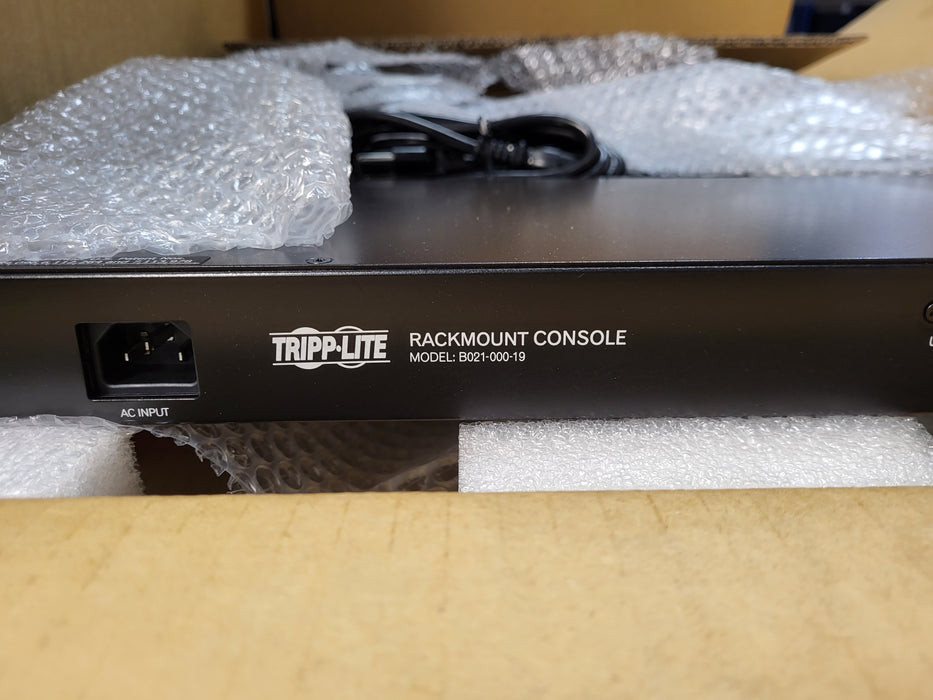 Tripp Lite B021-000-19-HD2 1URM DVI/VGA KVM 19" LCD 1080p Rack-Mount Console