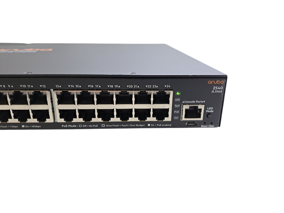 HPE Aruba 2540 24x-1GbE PoE+ 4x-1/10GbE SFP+ Network Switch JL356A