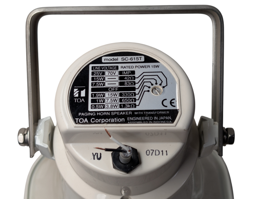 TOA Paging Horn Speaker with transformer SC-615T