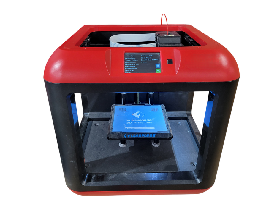 Flashforge Finder 3 3D Printer W/ Filament Holder and USB Cable (8HRS) (READ)