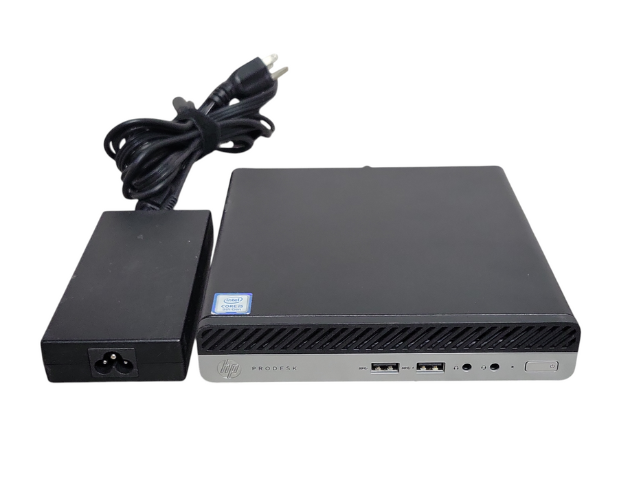 HP ProDesk 400 G5 DM, Core I5-9500T 2.20GHz, 8GB DDR4, 256GB NVME w/ Power, READ