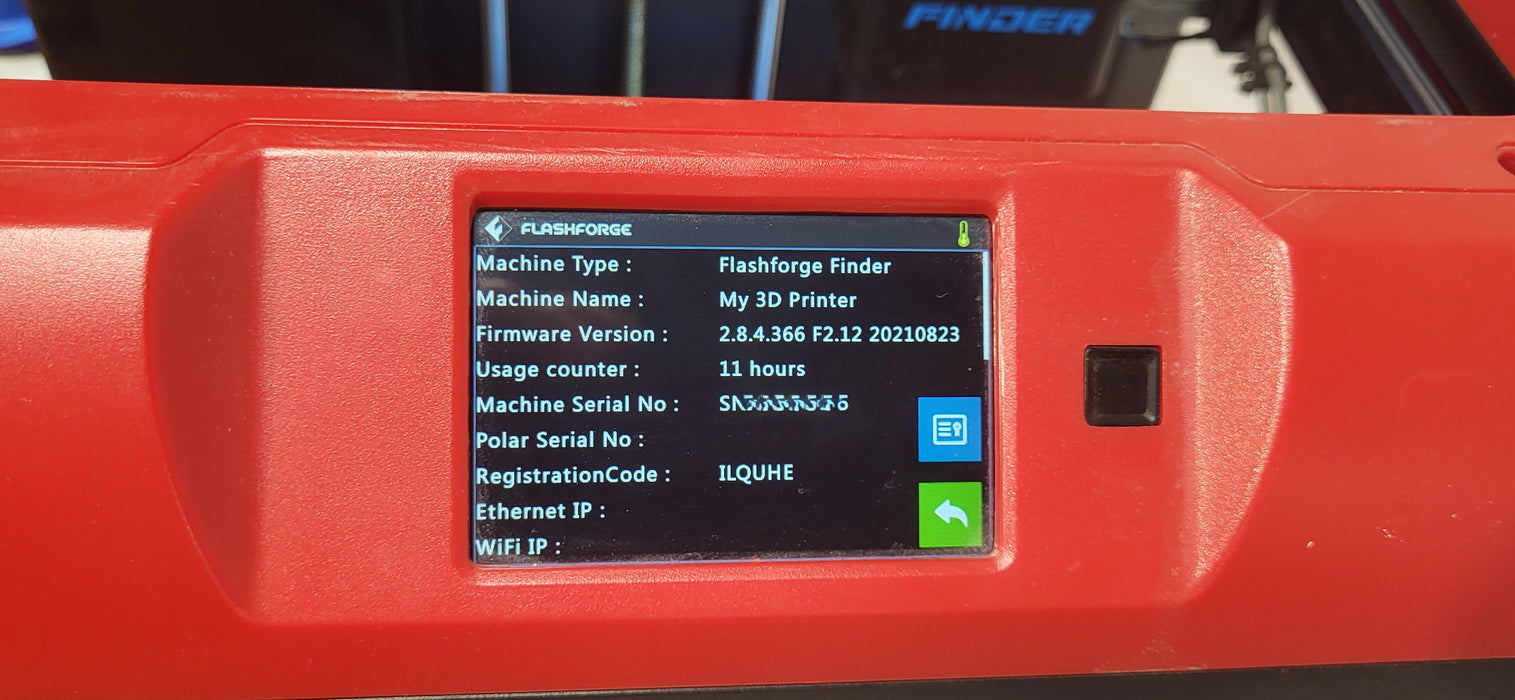 Flashforge Finder 3D Printer W/ Filament