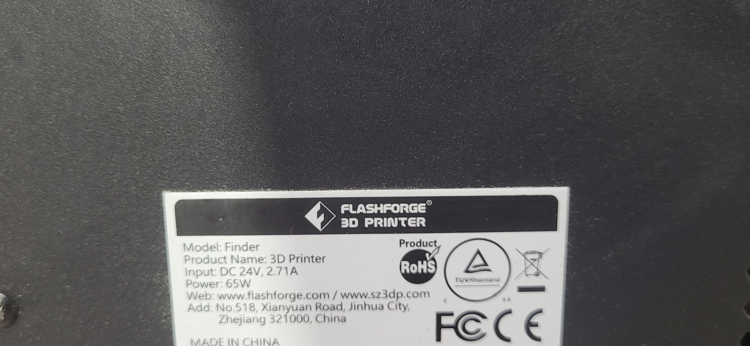 Flashforge Finder 3D Printer W/ Filament