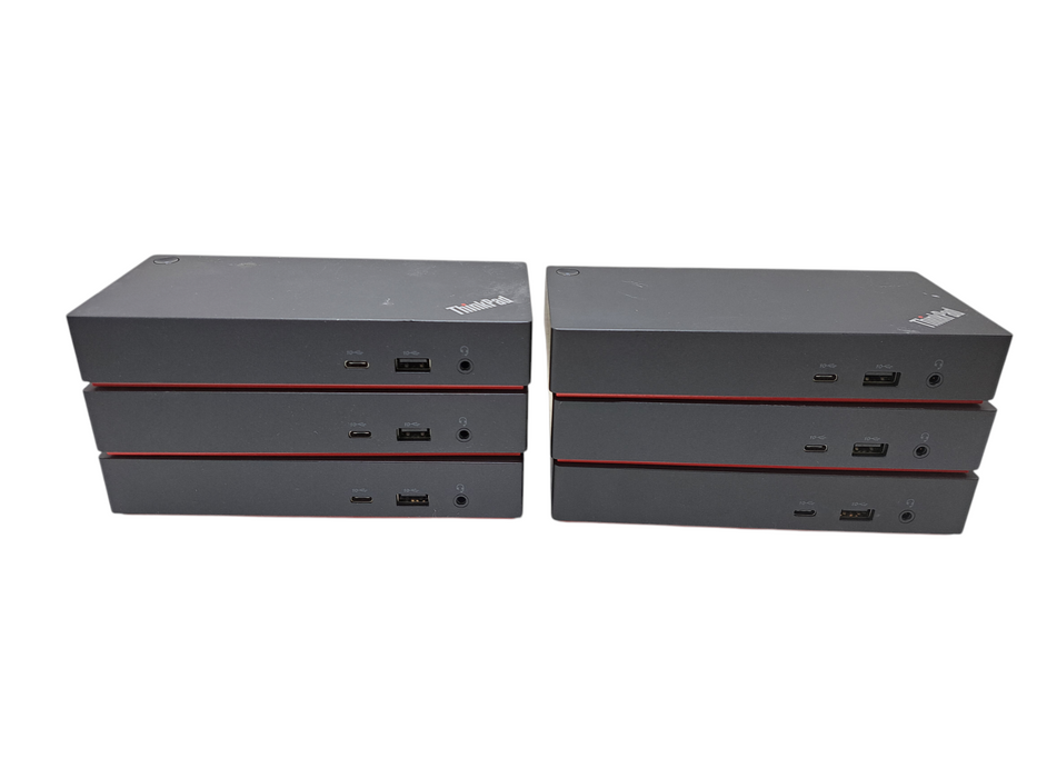 Lot of 6x Lenovo ThinkPad Universal USB-C Dock LDA-KP (Dock ONLY)