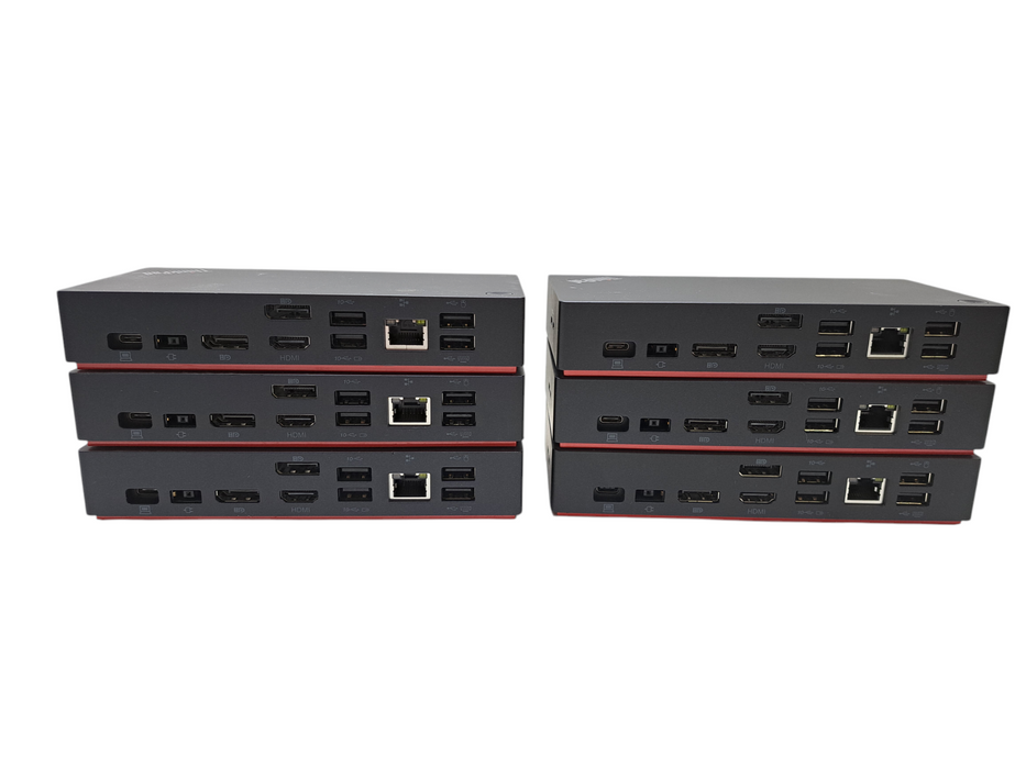 Lot of 6x Lenovo ThinkPad Universal USB-C Dock LDA-KP (Dock ONLY)