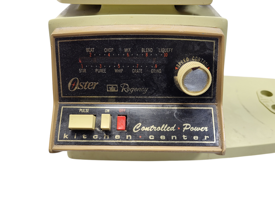 Vintage Oster Regency Controlled Power Kitchen Center