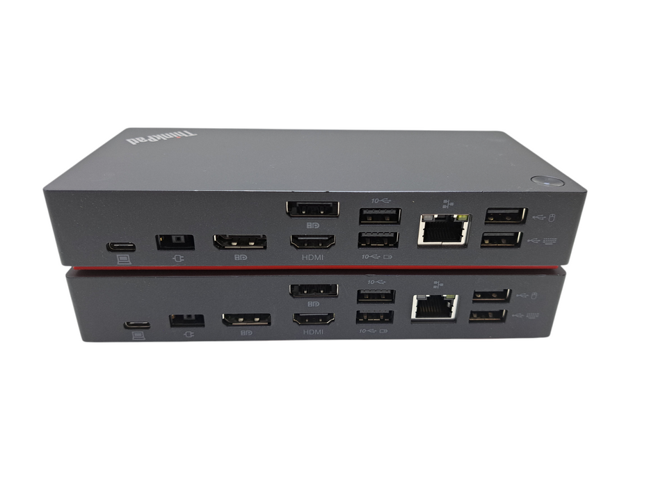 Lot of 2x Lenovo ThinkPad USB-C Dock Gen2 Docking Station LDC-G2 | DOCK ONLY