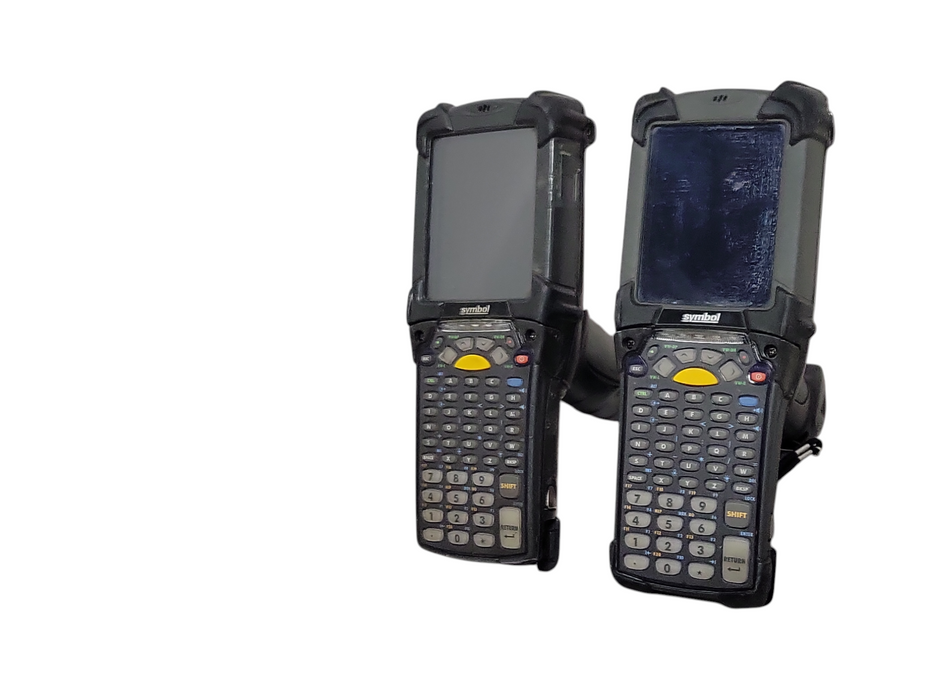 Lot of 2x Symbol MC92N0 (1x GLoSYGYA6WR-R and 1x GP08XGYA5WR) scanners, READ