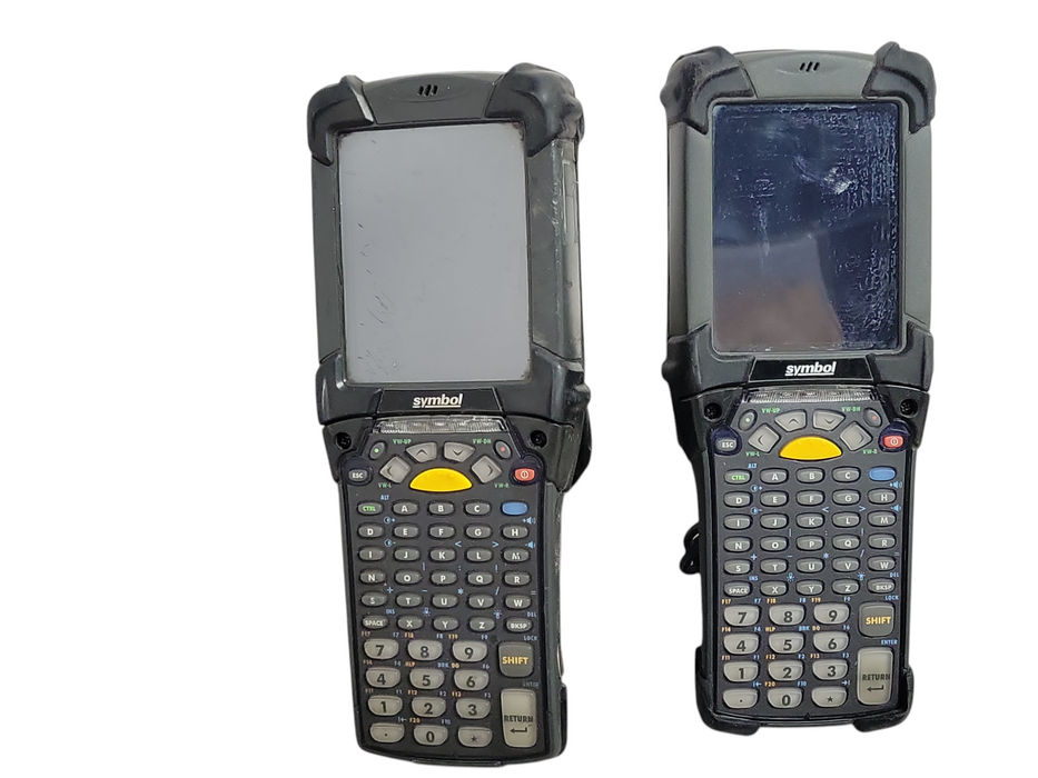 Lot of 2x Symbol MC92N0 (1x GLoSYGYA6WR-R and 1x GP08XGYA5WR) scanners, READ