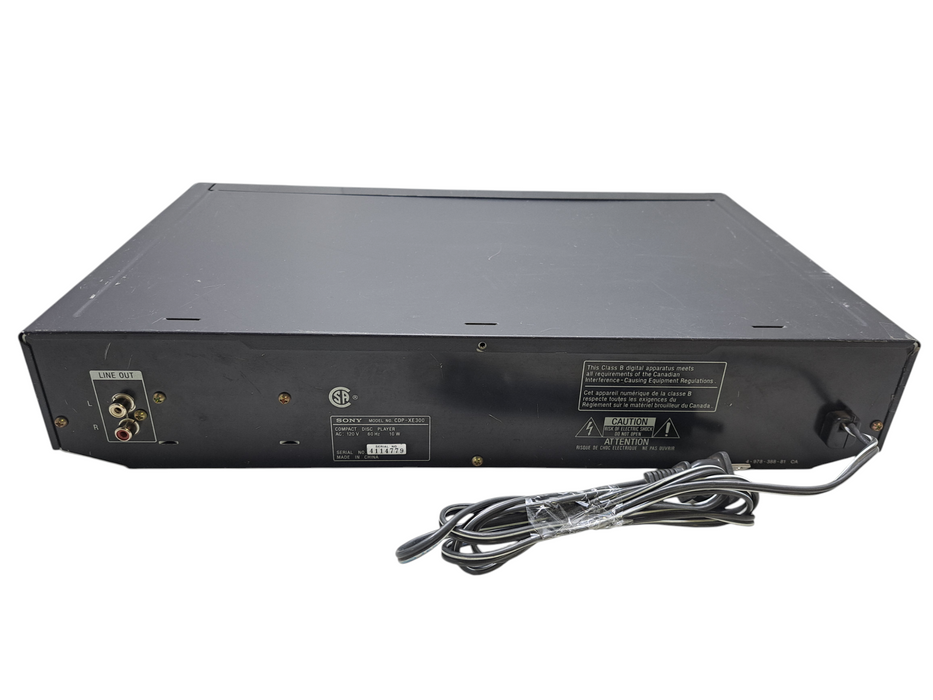 Sony CDP-XE300 CD Player with High Density Linear Converter | No Remote
