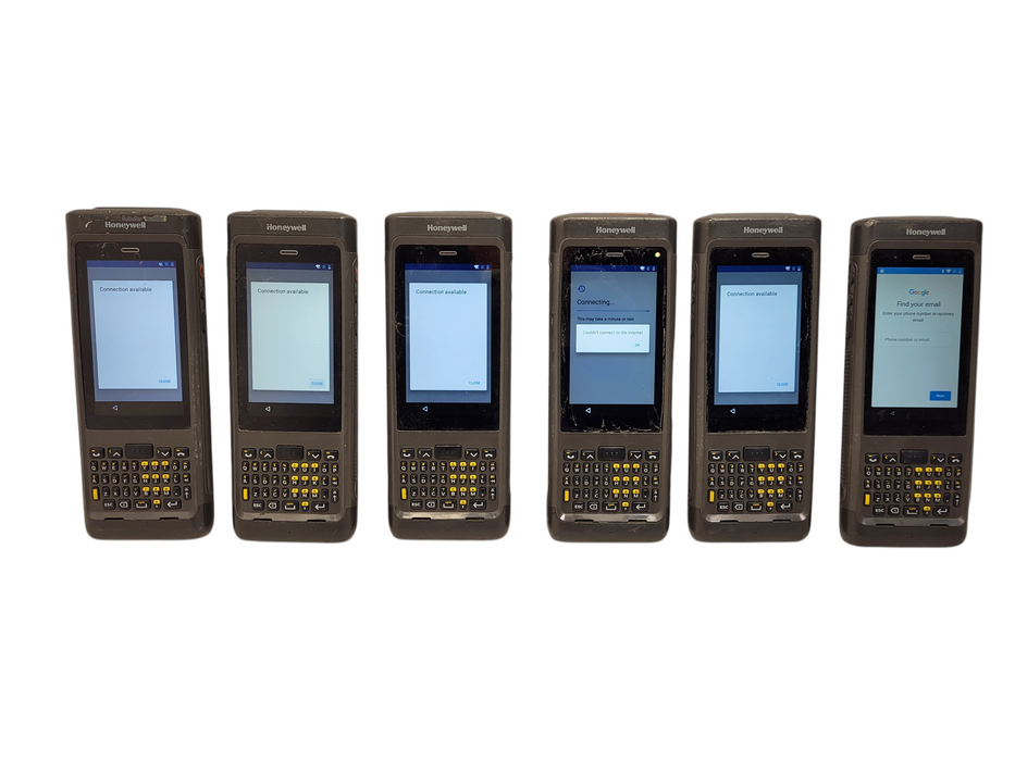 Lot of 6x HONEYWELL CN80L1N DOLPHIN CN80 MOBILE COMPUTER BARCODE SCANNER READ