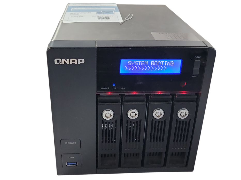 QNAP TS-453 Pro 4-Bay Network Attached Storage NAS w/ 4x HDD Trays, READ